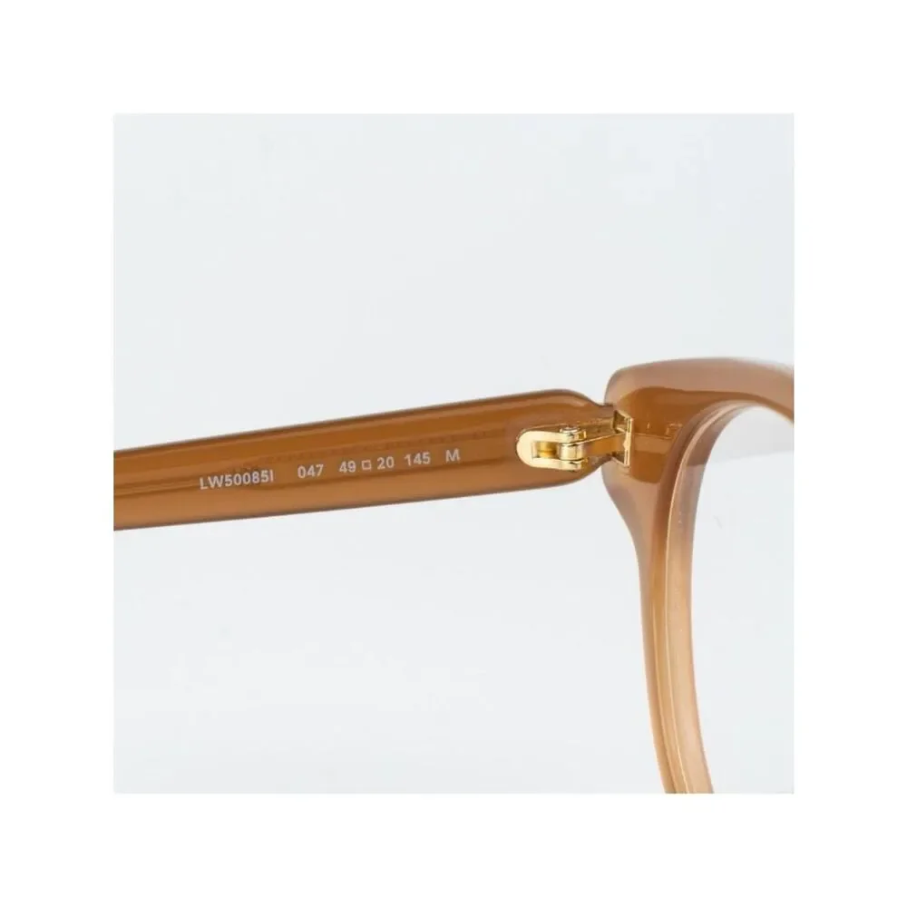 Loewe Women Eyeglasses Brown Round LW50085I SLIM 047 NEW AUTHENTIC